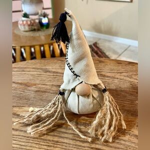 OOAK Handmade Girl Gnome Rustic Farmhouse Fall Decor